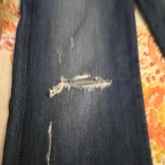 Flying Monkey Dark Blue Distressed Jeans - Picture 7 of 16